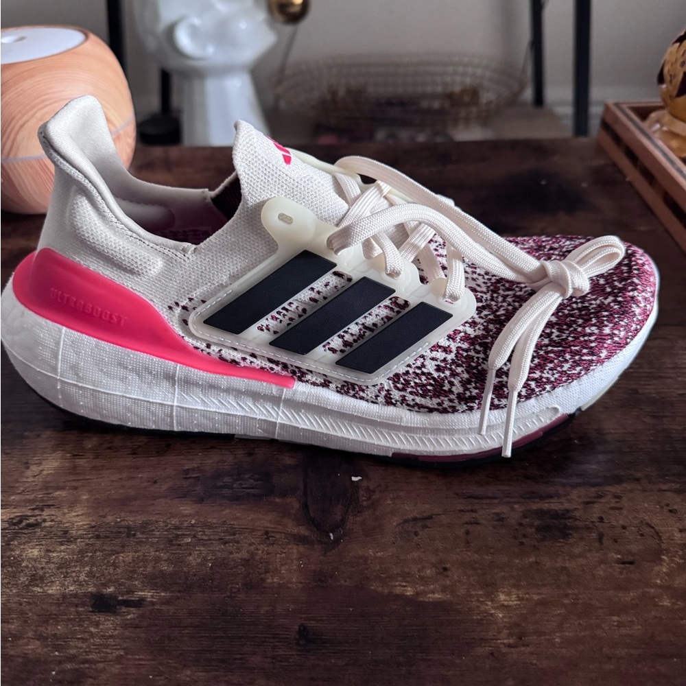 Adidas Pink and Black Running Shoes